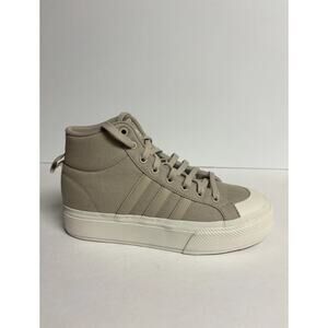 Adidas Bravada 2.0 Mid Platform Sneaker Skateboarding Shoe Women Size 9.5 Taupe